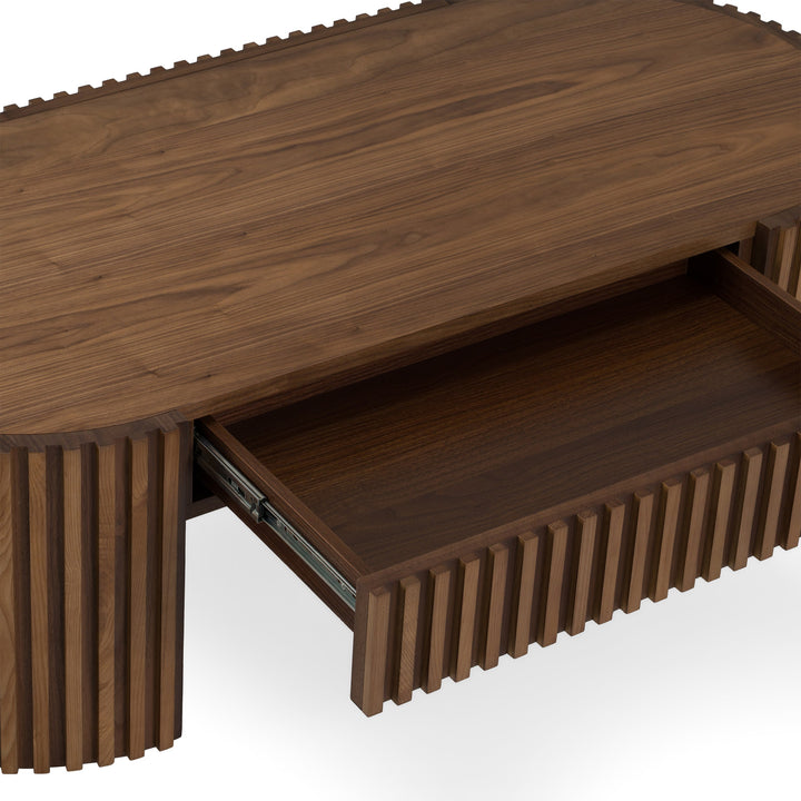 Albrite - Modern Walnut Coffee Table