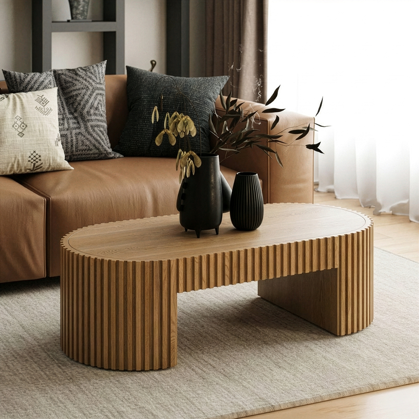 Albrite - Modern Natural Ash Coffee Table