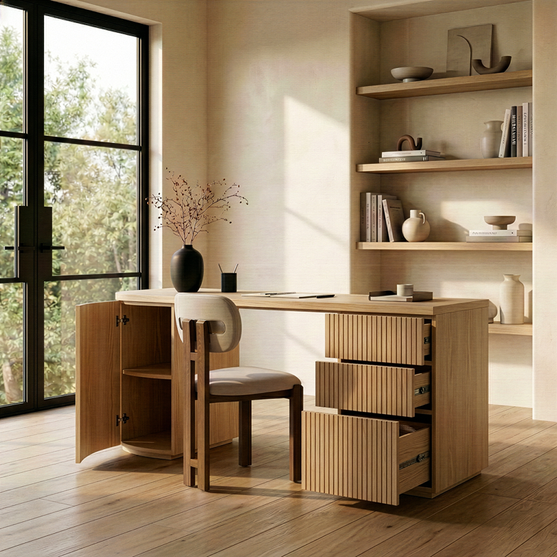 Albrite - Modern Natural Ash Desk