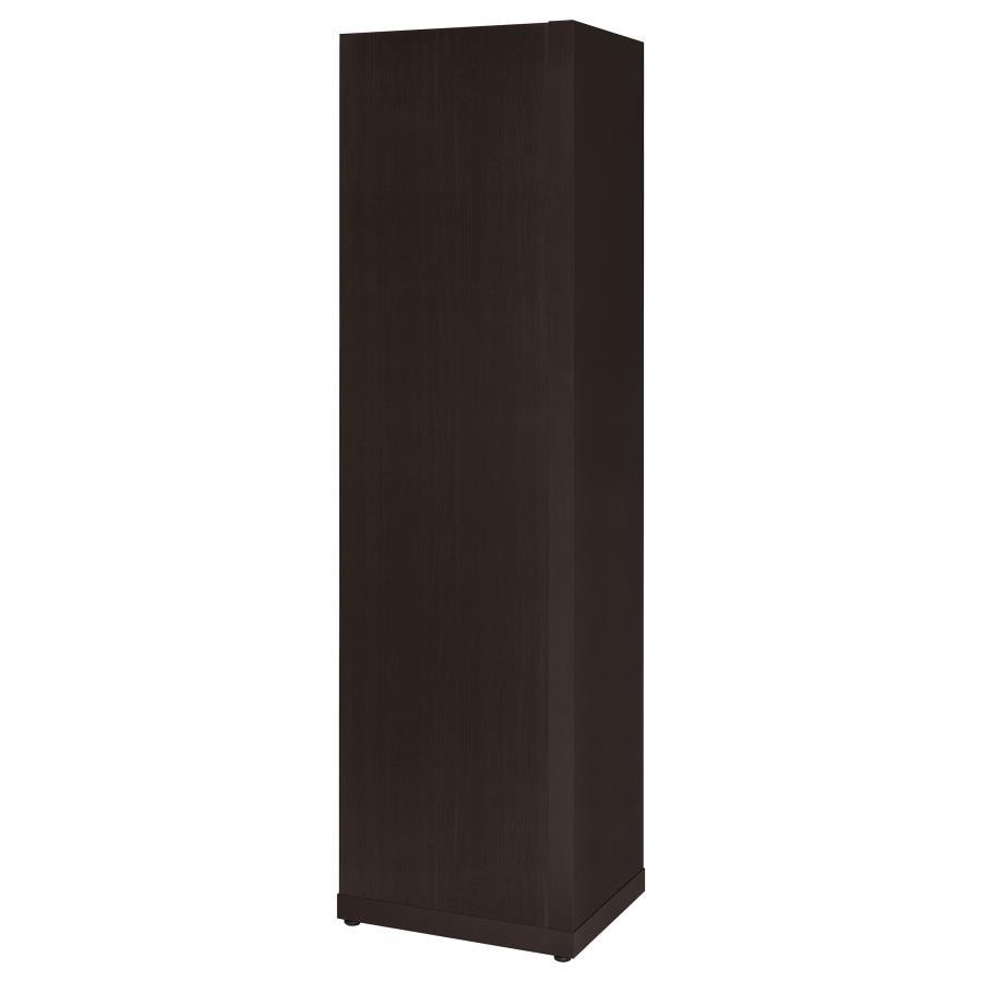 Alder - 6 - Shelf Corner Bookcase - Cappuccino Standard Bookcase modern furniture Contempo Furniture