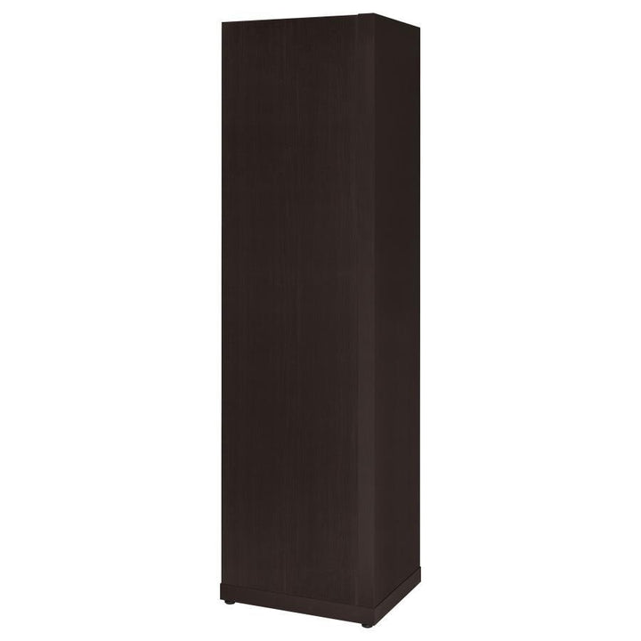 Alder - 6 - Shelf Corner Bookcase - Cappuccino Standard Bookcase modern furniture Contempo Furniture