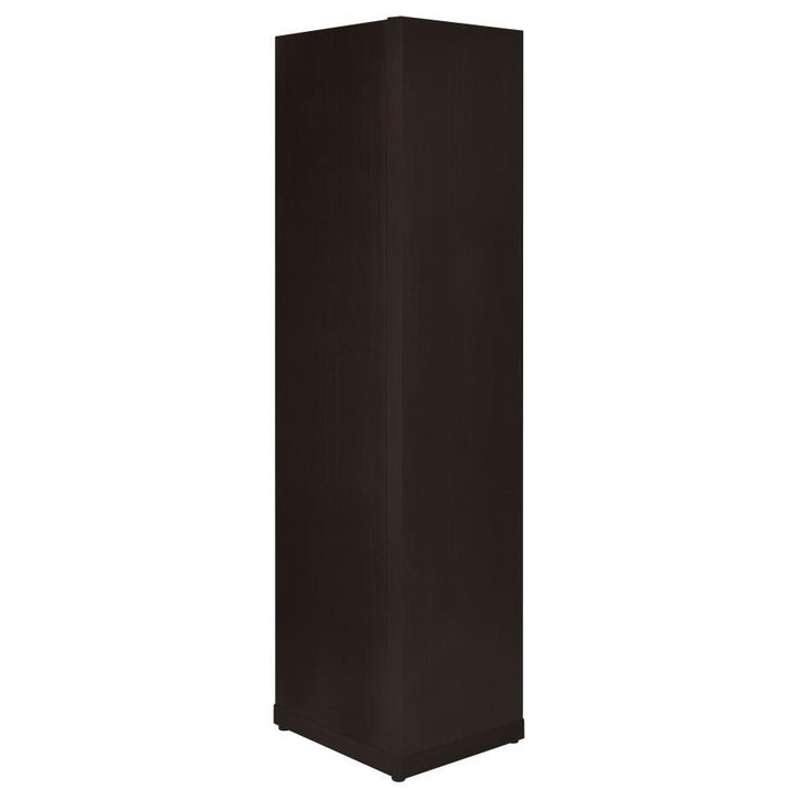 Alder - 6 - Shelf Corner Bookcase - Cappuccino Standard Bookcase modern furniture Contempo Furniture
