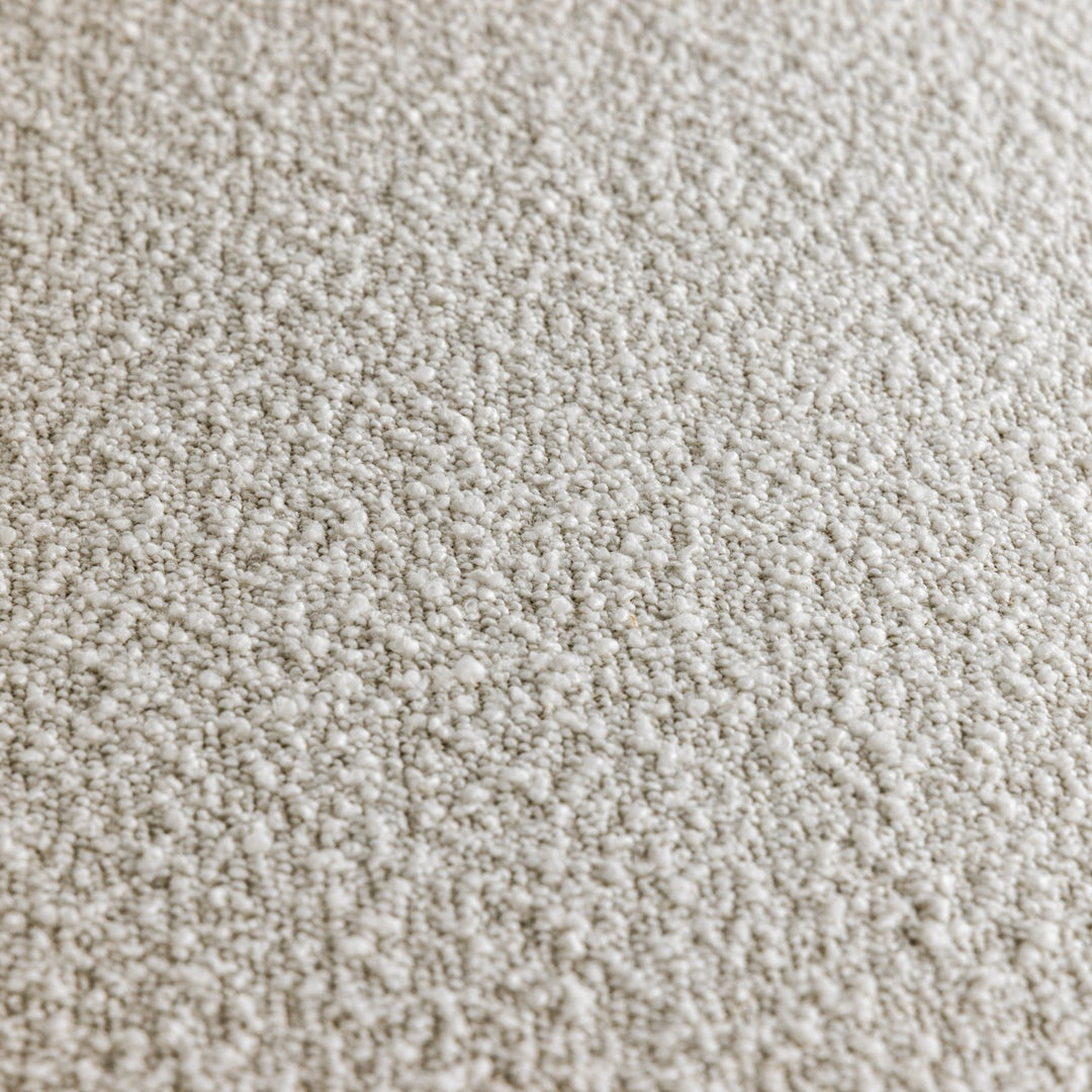 Aledo  Modern OffWhite Fabric + Oak Loveseat