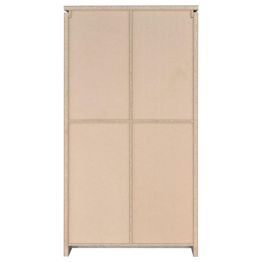 Alejo - 2 Door Engineered Wood Tall Cabinet - Gray Driftwood Curio Cabinet modern furniture Contempo Furniture