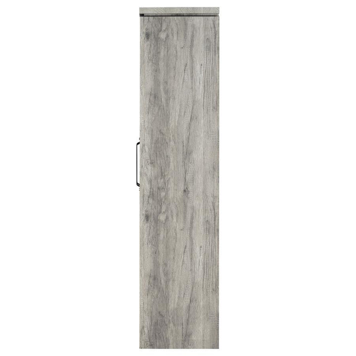 Alejo - 2 Door Engineered Wood Tall Cabinet - Gray Driftwood Curio Cabinet modern furniture Contempo Furniture