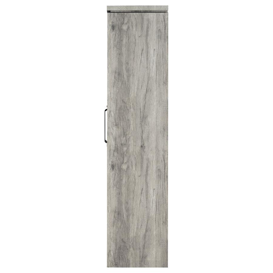 Alejo - 2 Door Engineered Wood Tall Cabinet - Gray Driftwood Curio Cabinet modern furniture Contempo Furniture