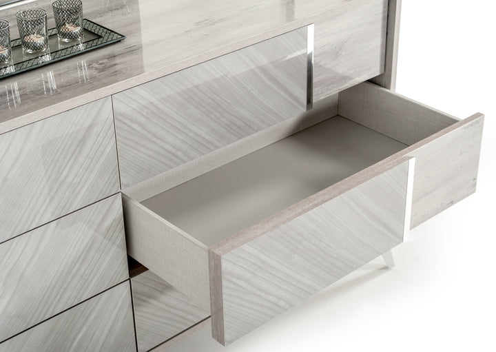 Alexa Italian Modern Grey Dresser