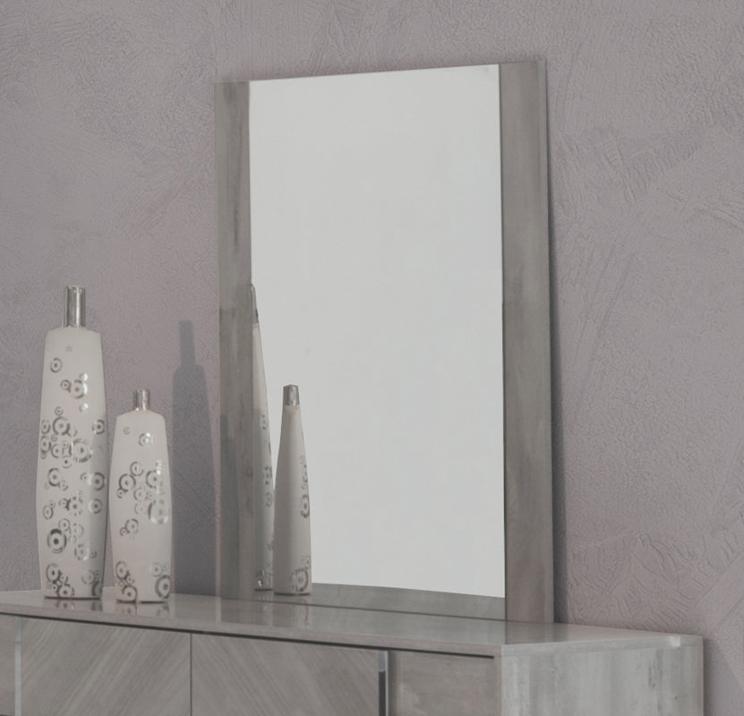 Alexa Italian Modern Grey Mirror