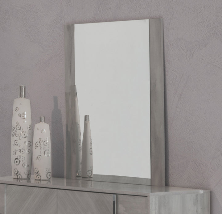 Alexa Italian Modern Grey Mirror