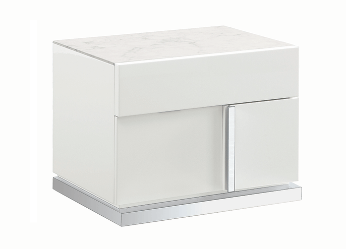 Canova White Left Nightstand
