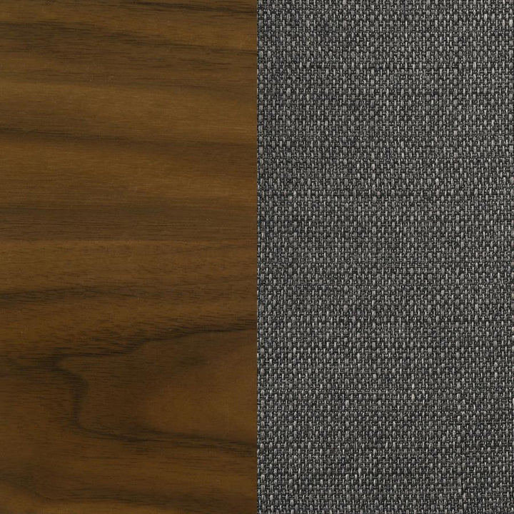 Alfredo - Dining Side Chair (Set of 2) - Gray And Natural Walnut Chair Set modern furniture Contempo Furniture