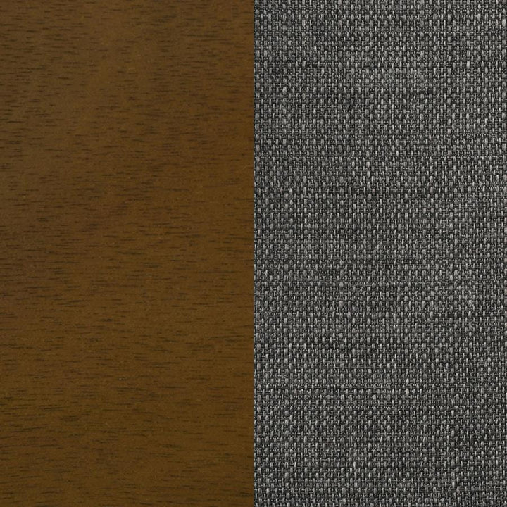 Alfredo - Upholstered Dining Bench - Gray And Natural Walnut Upholstered Bench modern furniture Contempo Furniture