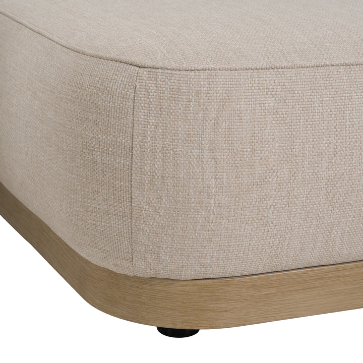 Alicante - Outdoor Grey Fabric + Latte 5-Piece Sofa Set