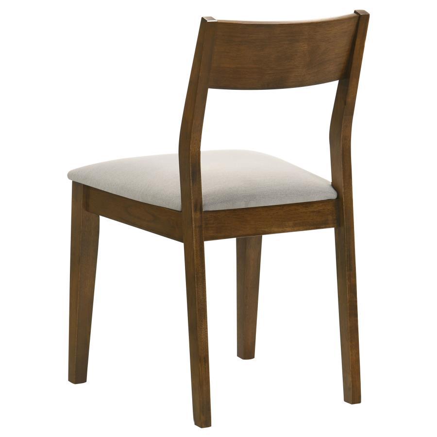 Almonte - Dining Chair Upholstered Seat (Set of 2) - Dark Brown Chair Set modern furniture Contempo Furniture