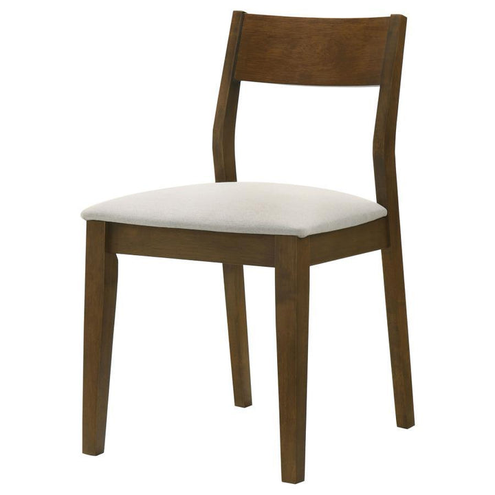 Almonte - Dining Chair Upholstered Seat (Set of 2) - Dark Brown Chair Set modern furniture Contempo Furniture