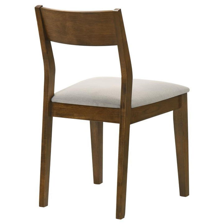 Almonte - Dining Chair Upholstered Seat (Set of 2) - Dark Brown Chair Set modern furniture Contempo Furniture