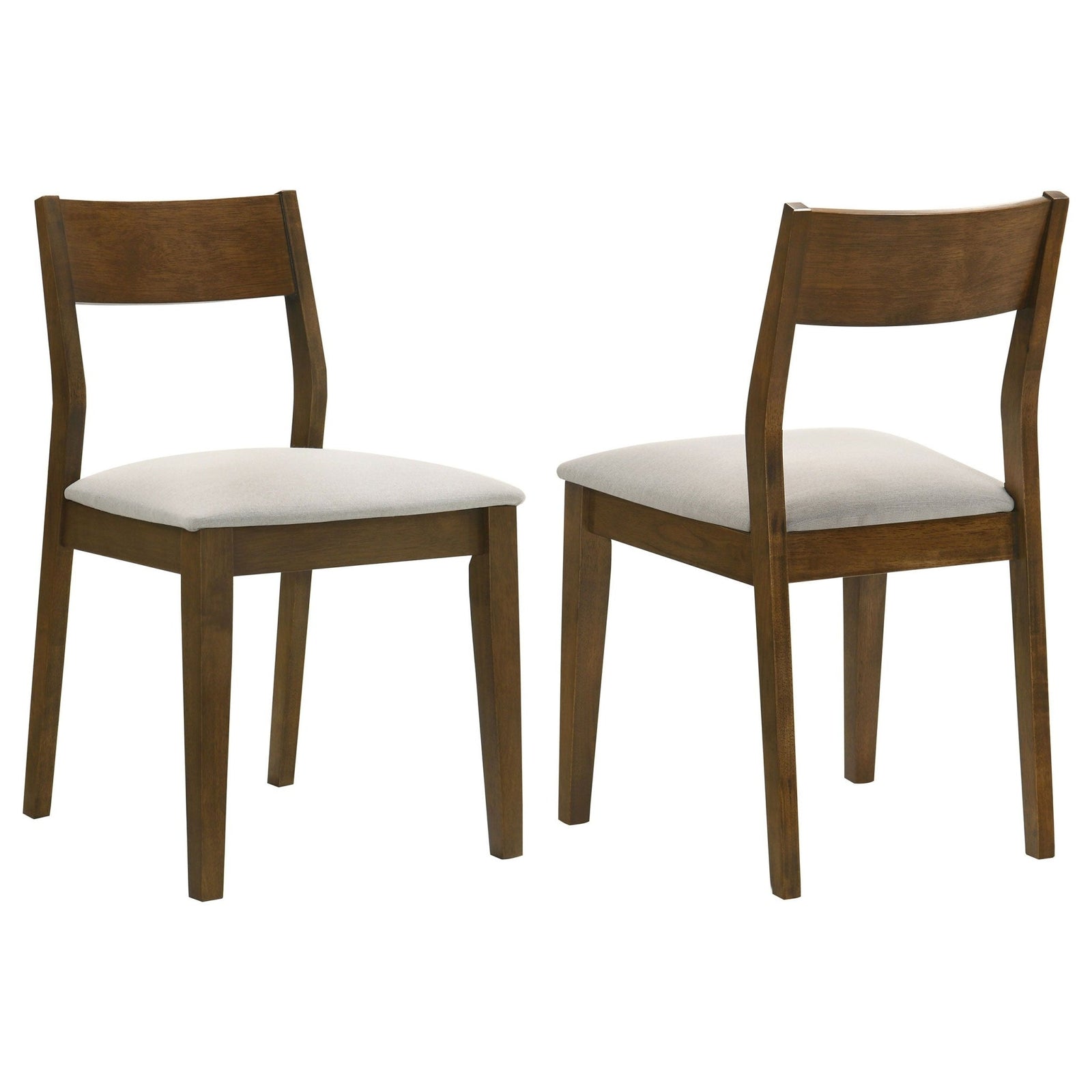 Almonte - Dining Chair Upholstered Seat (Set of 2) - Dark Brown Chair Set modern furniture Contempo Furniture