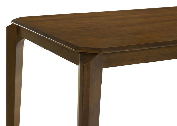 Almonte - Rectangular Wood Dining Table - Dark Brown Dining Table modern furniture Contempo Furniture