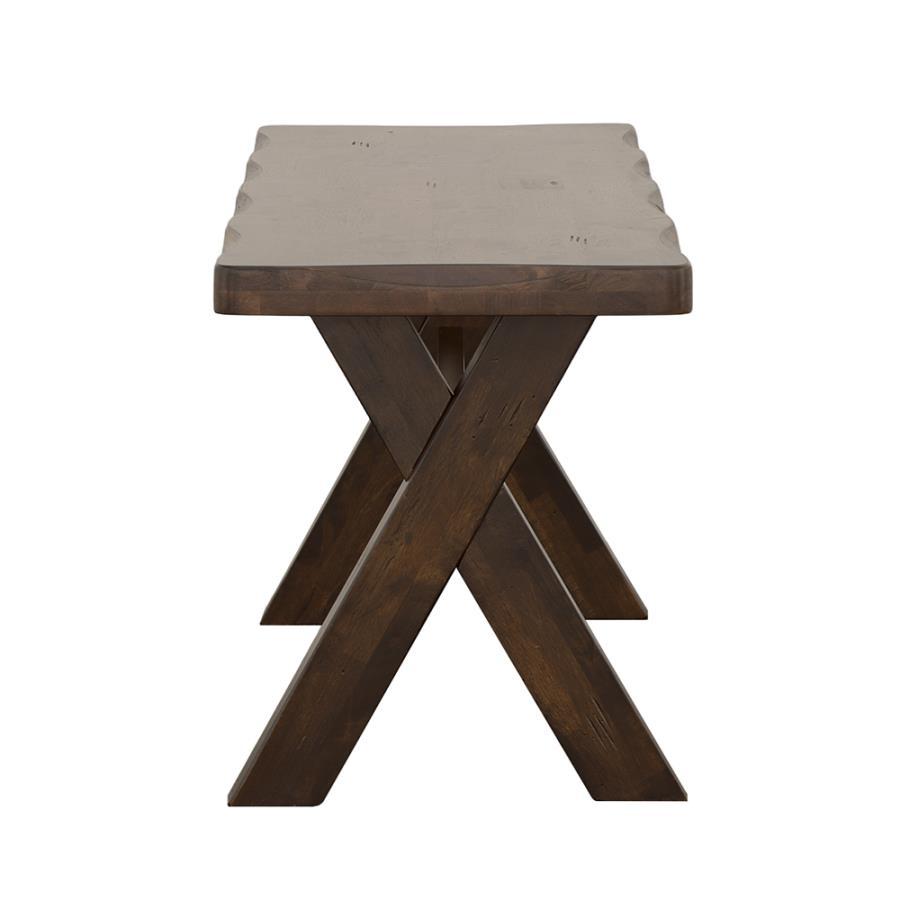 Alston - Wood Dining Bench - Knotty Nutmeg Dining Bench modern furniture Contempo Furniture