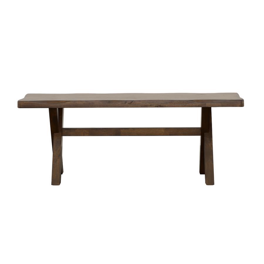 Alston - Wood Dining Bench - Knotty Nutmeg Dining Bench modern furniture Contempo Furniture