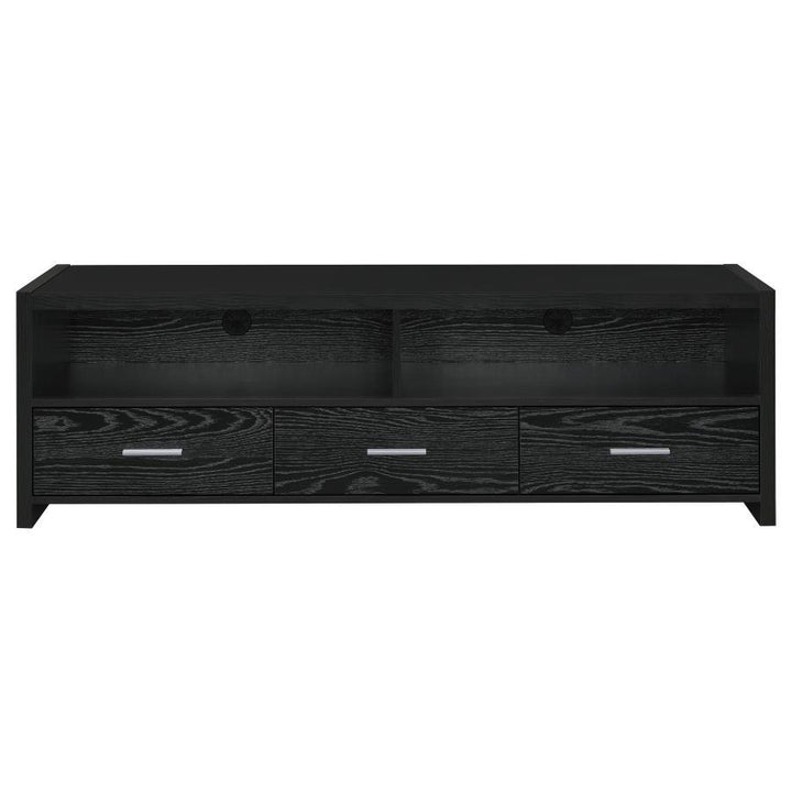 Alton - 3 - Drawer Engineered Wood TV Stand - Black Oak TV Stand modern furniture Contempo Furniture