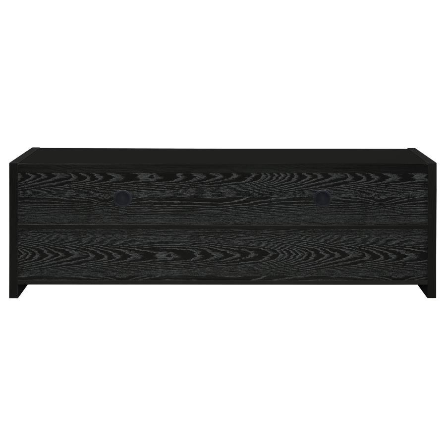 Alton - 3 - Drawer Engineered Wood TV Stand - Black Oak TV Stand modern furniture Contempo Furniture