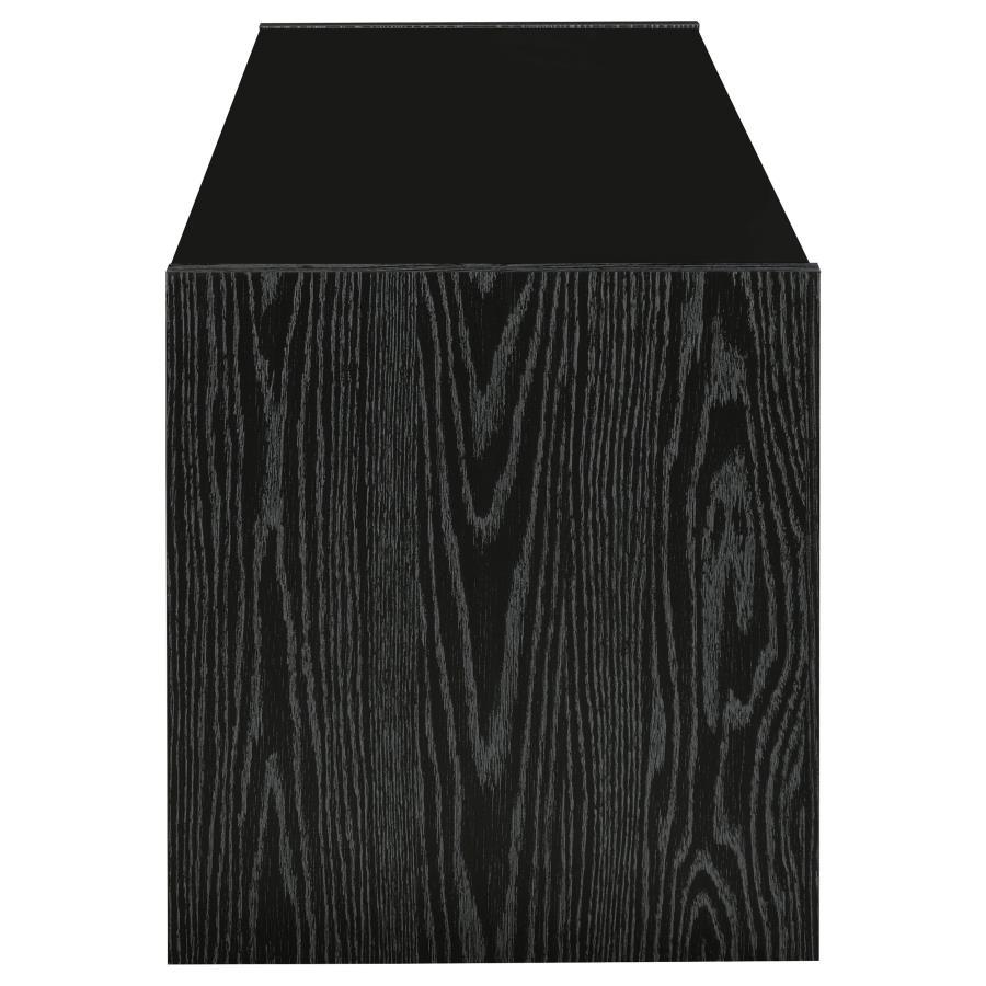 Alton - 3 - Drawer Engineered Wood TV Stand - Black Oak TV Stand modern furniture Contempo Furniture