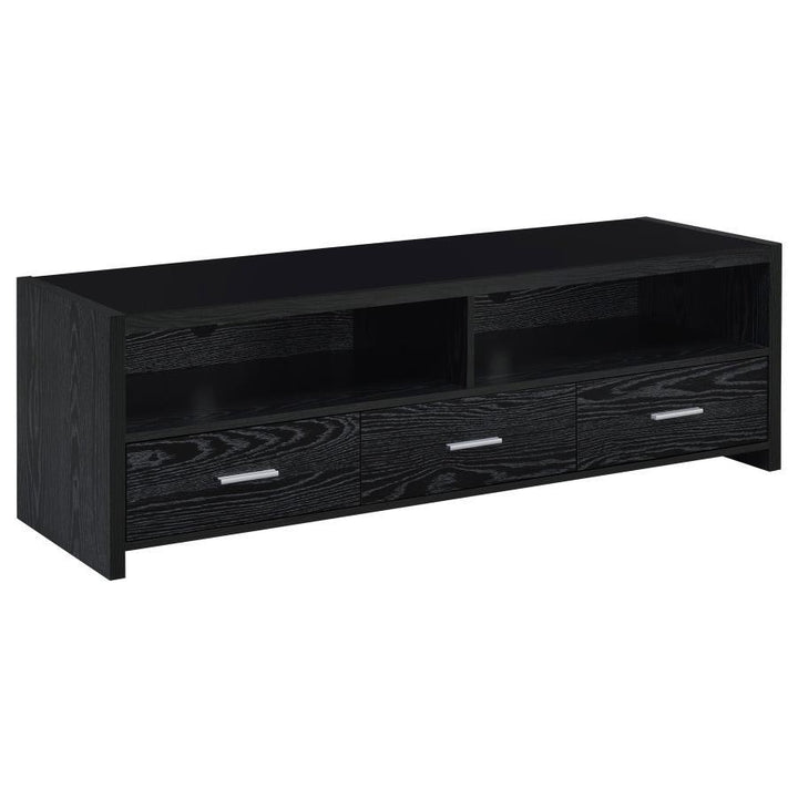 Alton - 3 - Drawer Engineered Wood TV Stand - Black Oak TV Stand modern furniture Contempo Furniture