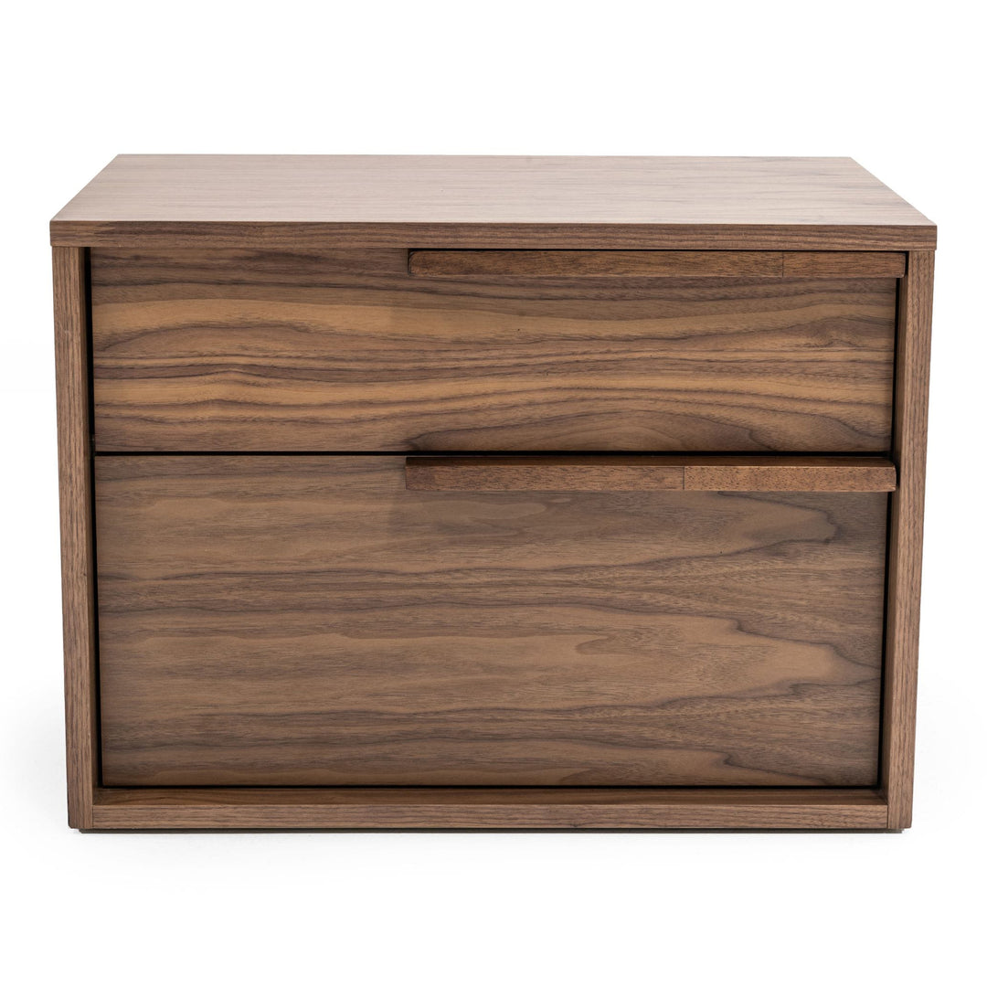 Amberlie - Modern Walnut Nightstand