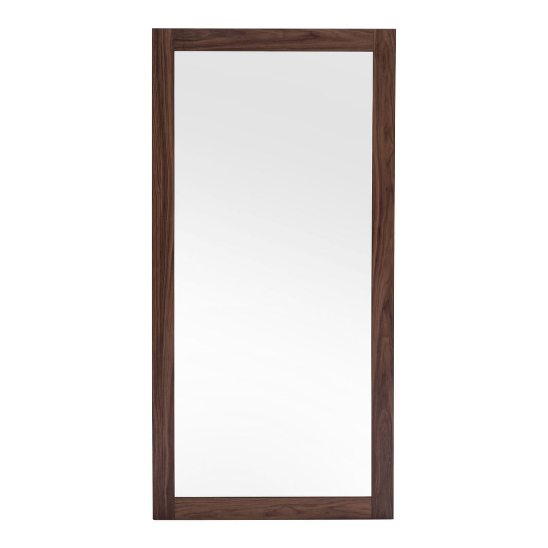 Amberlie - Modern Walnut Floor Mirror