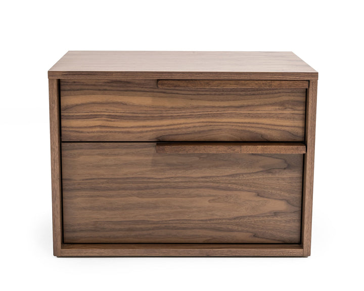 Amberlie - Modern Walnut Nightstand