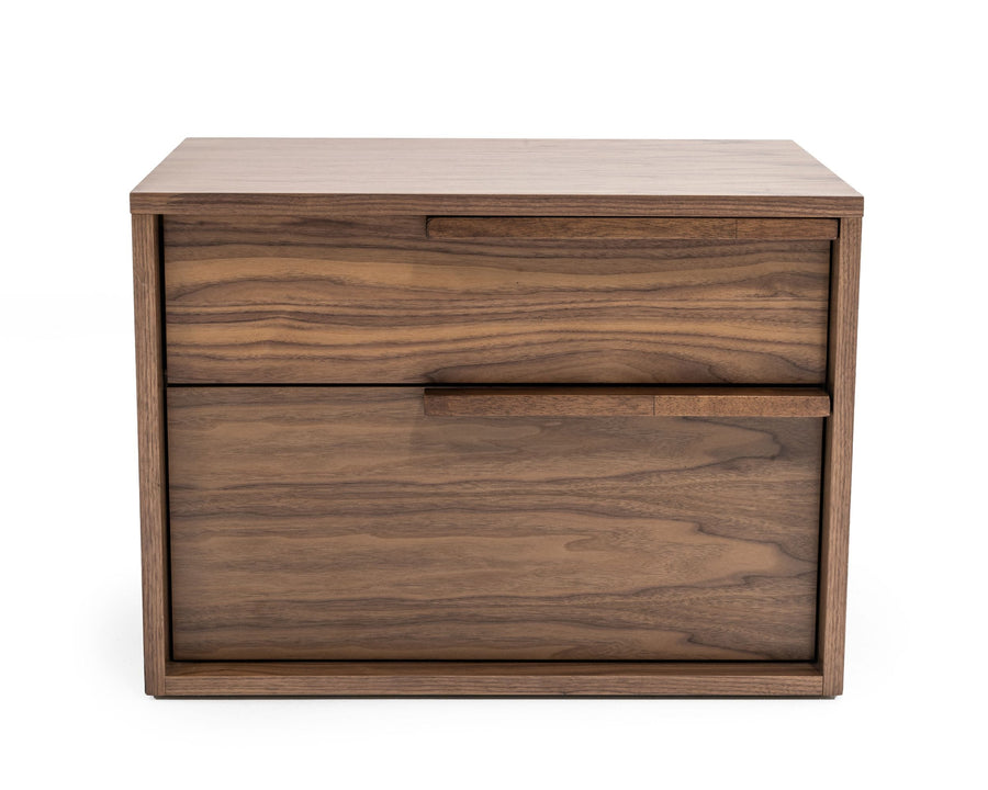 Amberlie - Modern Walnut Nightstand