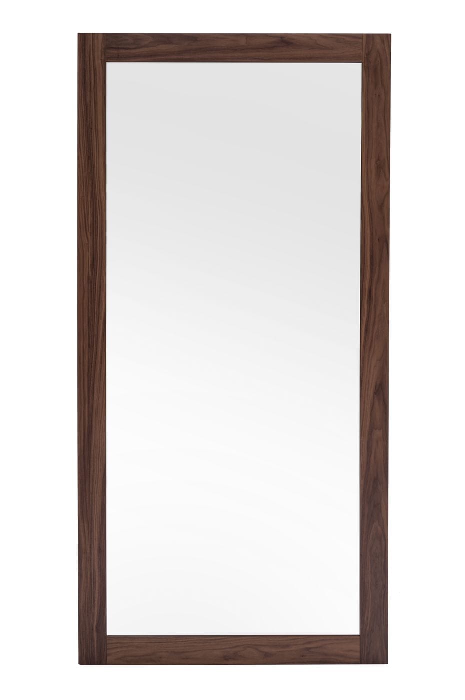 Amberlie - Modern Walnut Floor Mirror