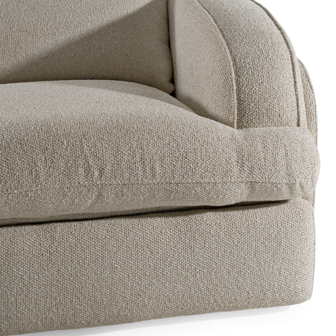 Ambler - Modern Off-White Fabric Sofa w/ 2 Power Recliners