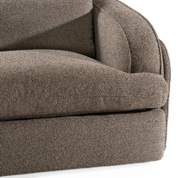 Ambler - Modern Brown Fabric Sofa w/ 2 Power Recliners