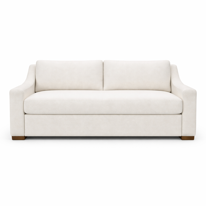 Alora King Comfort Sleeper Sofa front view - Bench Cushion