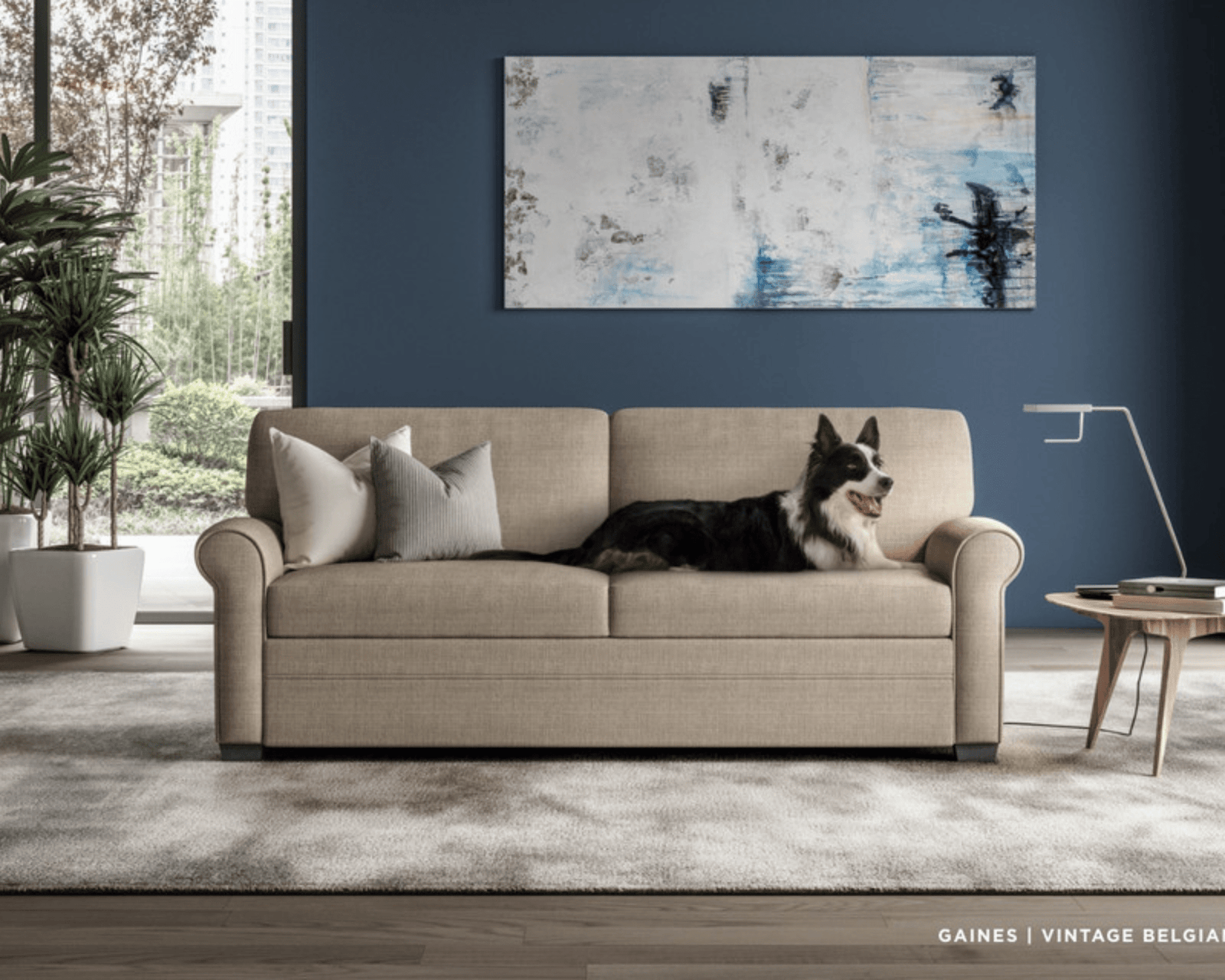 American Leather Gaines Comfort Sleeper Custom Sleeper Sofa modern furniture Contempo Furniture