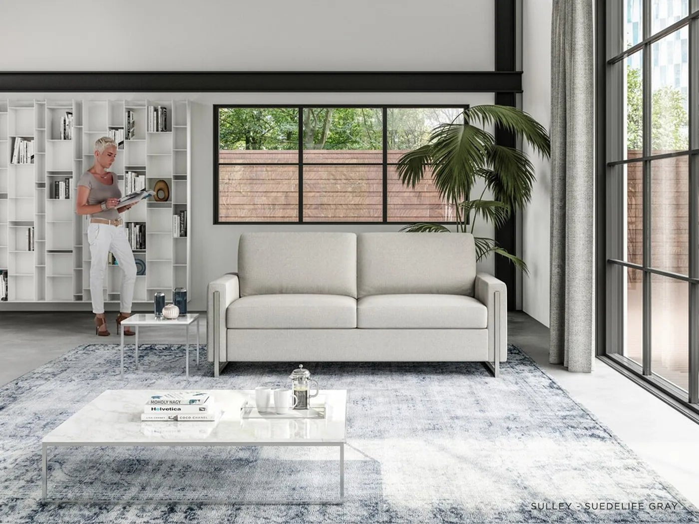 American Leather Sulley Comfort Sleeper Sleeper Sofa modern furniture Contempo Furniture