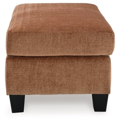 Amity Bay Ottoman - Orange Upholstered Ottoman modern furniture Contempo Furniture