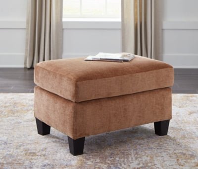 Amity Bay Ottoman - Orange Upholstered Ottoman modern furniture Contempo Furniture