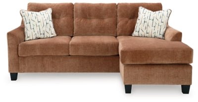 Amity Bay Sofa Chaise - Orange Stationary Sofa modern furniture Contempo Furniture