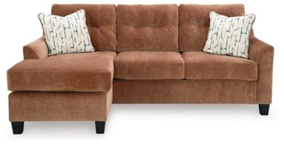 Amity Bay Sofa Chaise - Orange Stationary Sofa modern furniture Contempo Furniture
