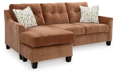 Amity Bay Sofa Chaise - Orange Stationary Sofa modern furniture Contempo Furniture