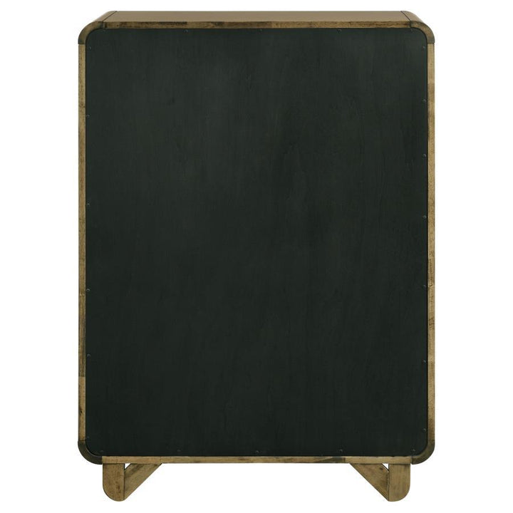 Amsbury - 5 - Drawer Chest Of Drawers - Nutmeg Accent Chest modern furniture Contempo Furniture