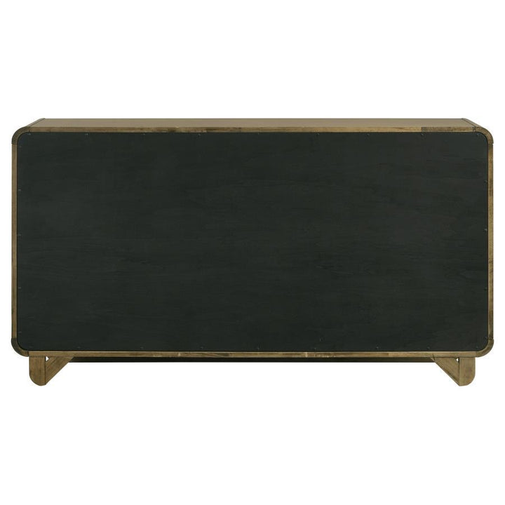 Amsbury - 6 - Drawer Dresser Cabinet - Nutmeg Dressers modern furniture Contempo Furniture