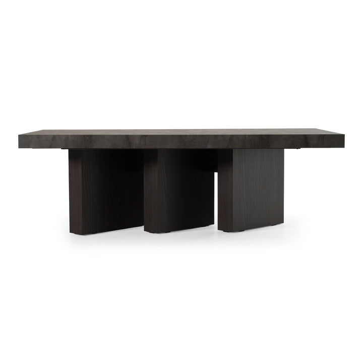 Amsterdam - Modern Grey Volcano &amp; Eucalyptus Oak Dining Table