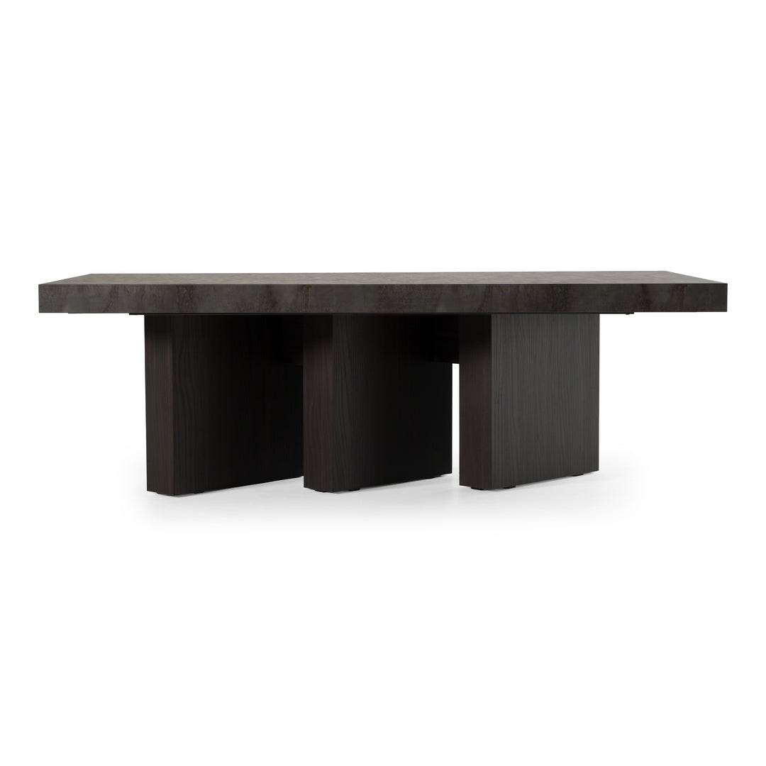 Amsterdam - Modern Grey Volcano & Eucalyptus Oak Dining Table