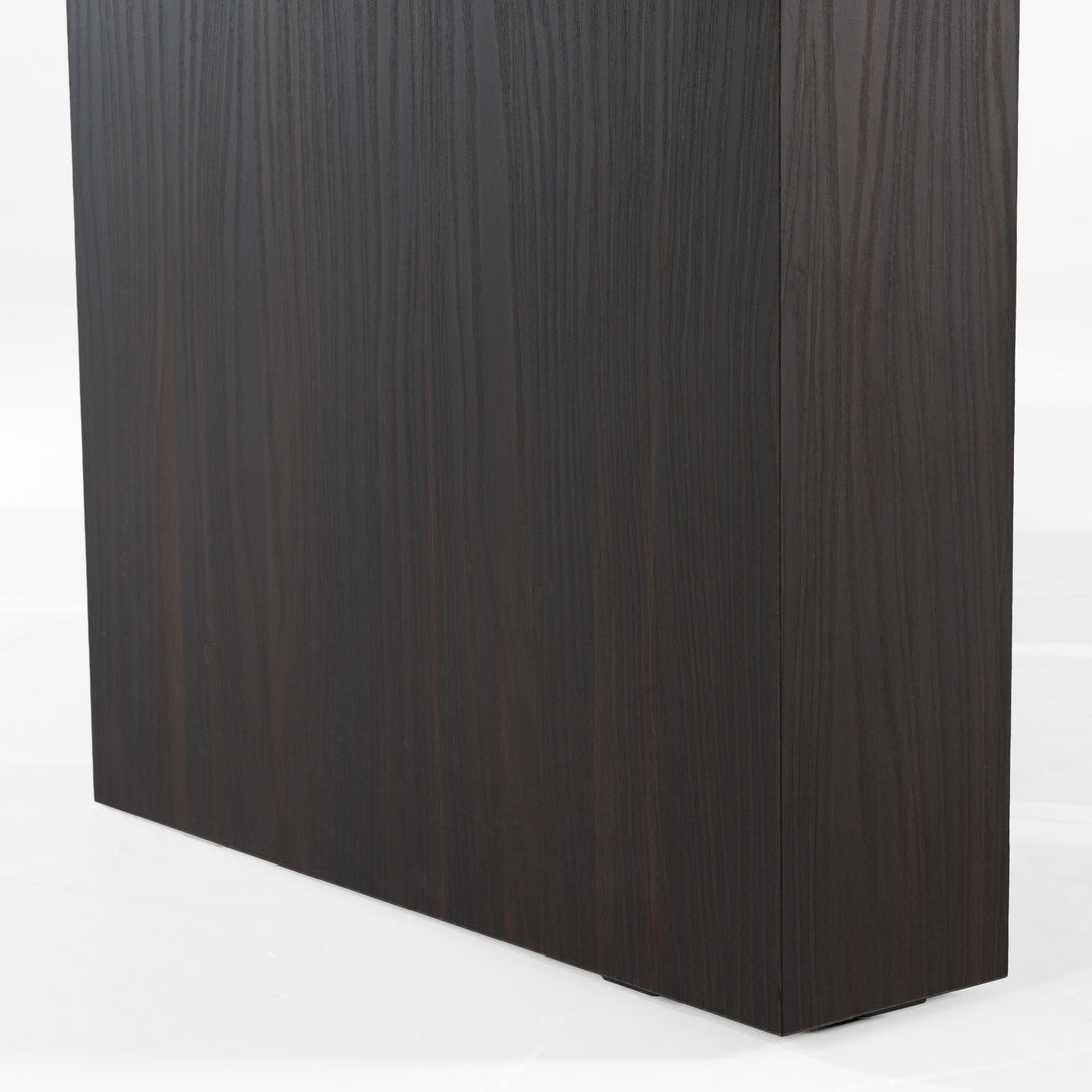 Amsterdam - Modern Grey Volcano & Eucalyptus Oak Dining Table