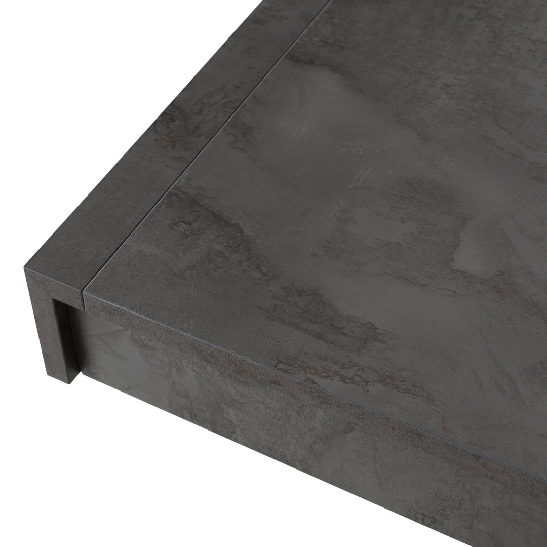 Amsterdam - Modern Grey Volcano & Eucalyptus Oak Dining Table
