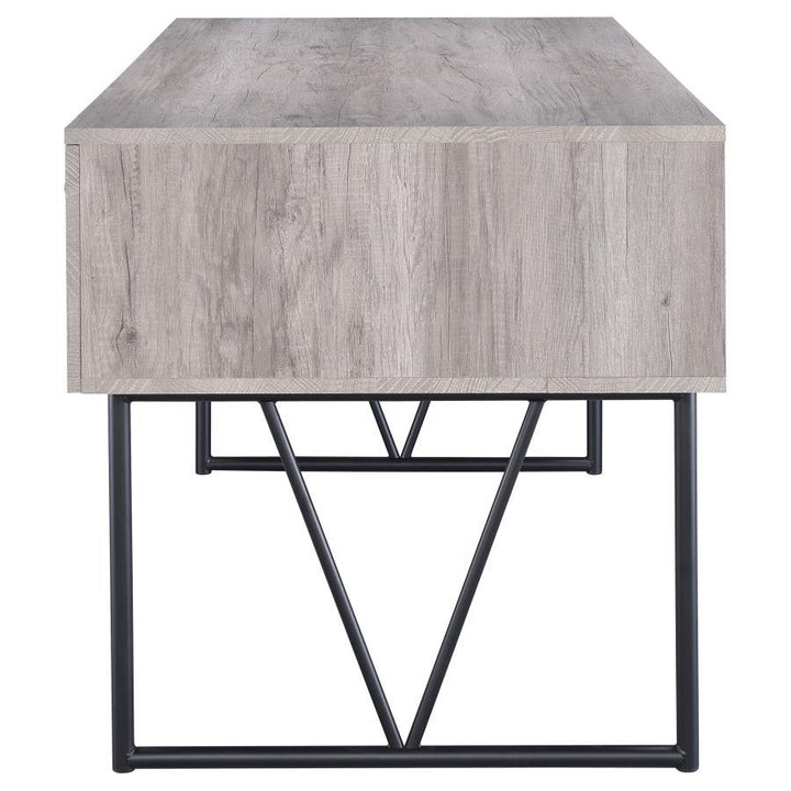Analiese - 4 - Drawer Writing Desk - Gray Driftwood Writing Desk modern furniture Contempo Furniture